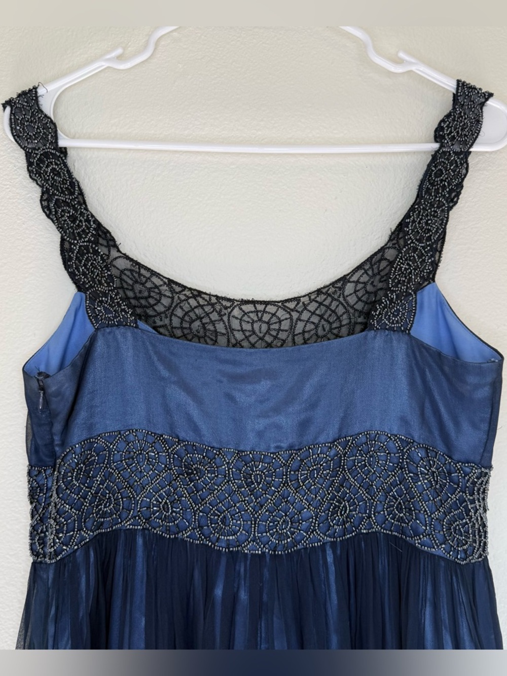 VTG 100% Silk Midi Dress Fairycore Adrianna Papell Sz 10 - Picture 6 of 10
